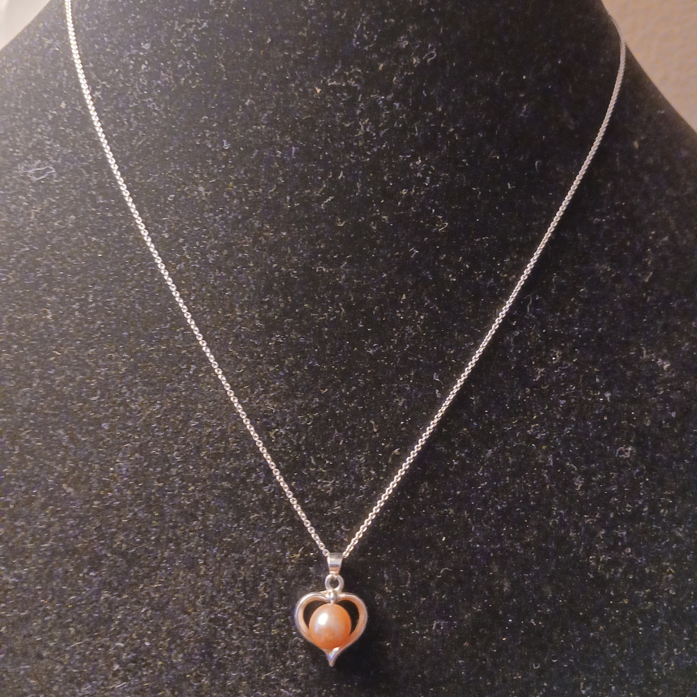 Elegant Silver and Gold Heart Necklace